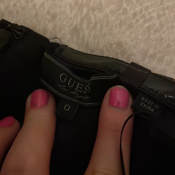 Guess Leapord Print Strapless Evening Party Dress - Picture 4 of 9